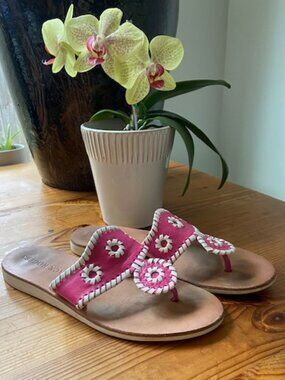 Jack Rogers Comfort Women’s Hot Pink Sandals Size 6.5